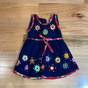 BORDADOS MARIA P DRESS W/YARN EMBROIDERY